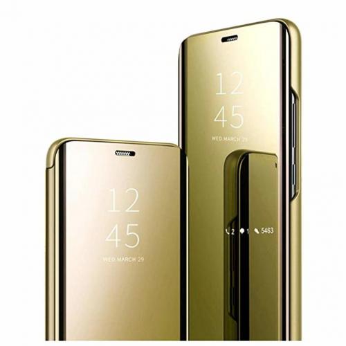 Tec-Expert Mirror Flip-Case fr Samsung Galaxy - Farbe: Gold - Modellkompatibilitt: Fr Samsung Galaxy Note 10