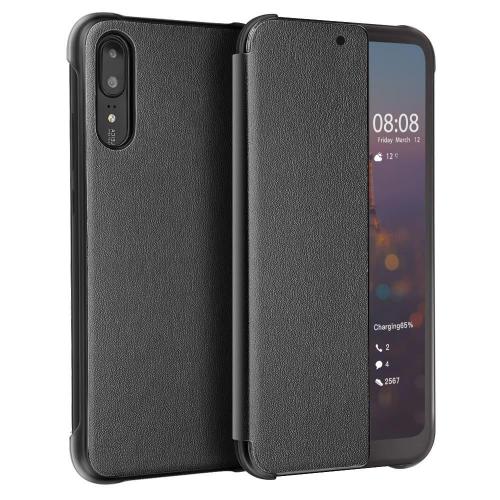 Tec-Expert Klapph�lle f�r Huawei - Modellkompatibilit�t: F�r Huawei P20 Pro - Farbe: Schwarz