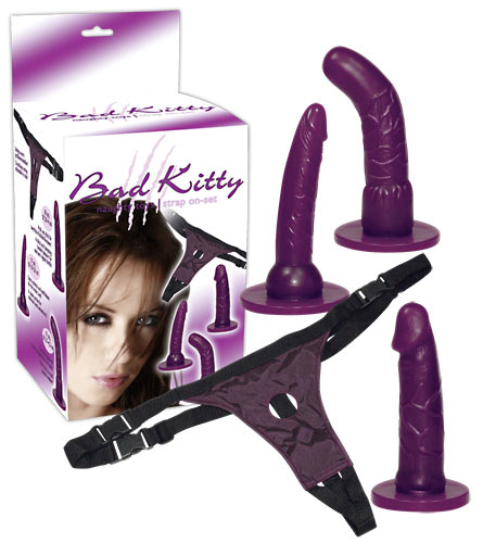 Bad Kitty Strap-On Set - Farbe: violett - Gr��e: S-XL