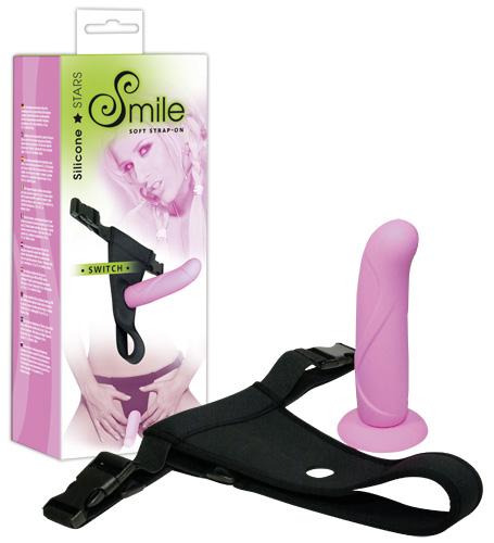 Sweet Smile Silicon Strap-On - Farbe: rosa