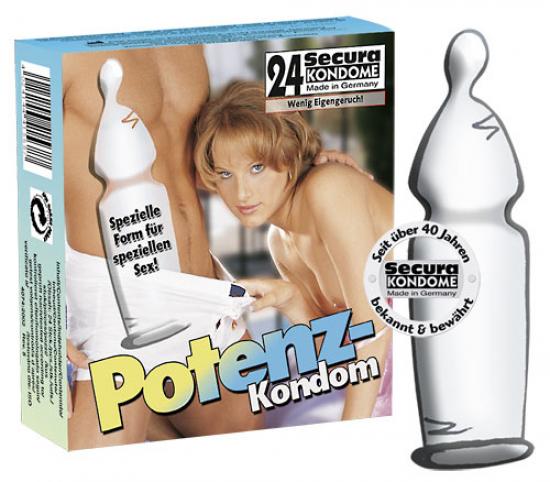 Secura Potenz-Kondom - Farbe: transparent - Menge: 24St�ck