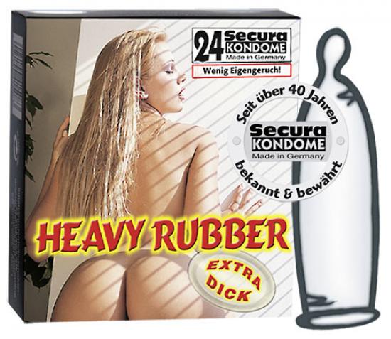 Secura Heavy Rubber extra dick - Farbe: transparent - Menge: 24St�ck
