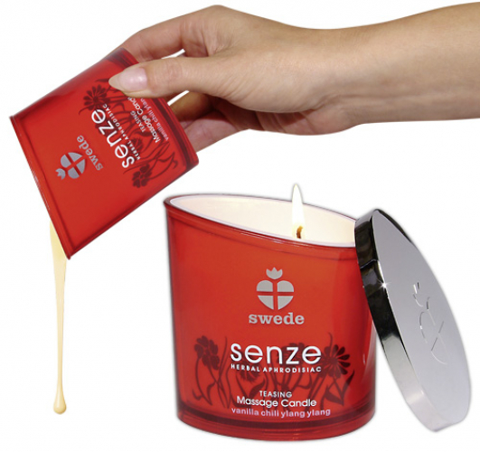 Swede Massage Candle - Aroma: Vanille, Chili, YlangYlang - Menge: 150ml
