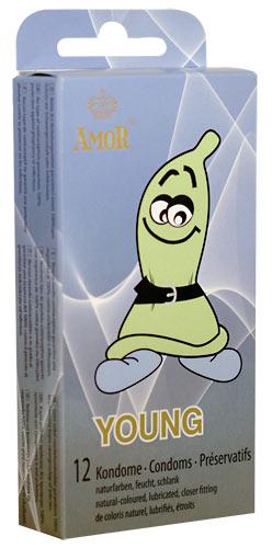 Amor Kondome 12er - Auswahl: Young - Menge: 1 Packung