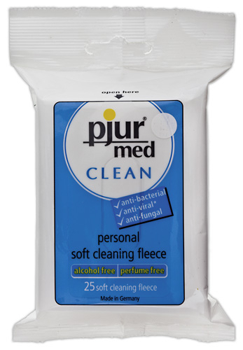 Pjur med Clean Fleece - Farbe: wei� - Menge: 25St�ck