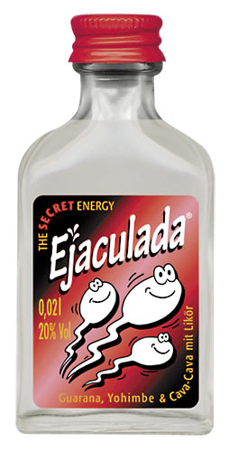 Markenlos Ejaculada Energy-Drink - Lik�r mit Guarana, Yohimbe, Maca & Vodka