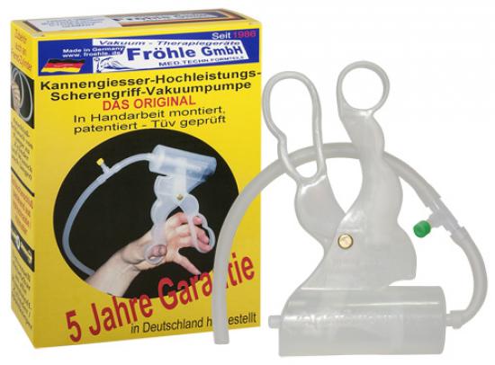 Frhle Vakuumpumpen HIT 21 Handpumpe Scherengriffpumpe Kolbengriff-Pumpe Elektrisch - Variante: Frhle Scherengriffpumpe Farbe transparent