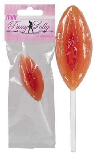 Markenlos Mini Pussy Lolly - Farbe: hautfarben - Aroma: Erdbeere - Menge: 22g