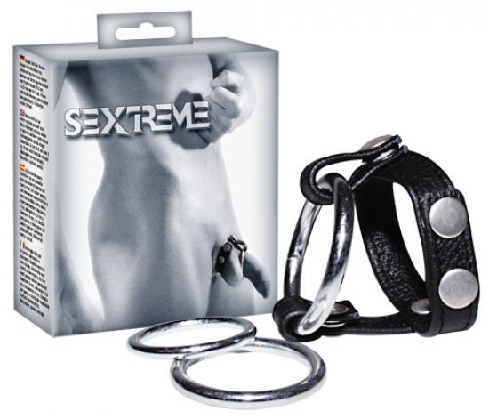 Sextreme Leder-Riemen - Farbe: schwarz