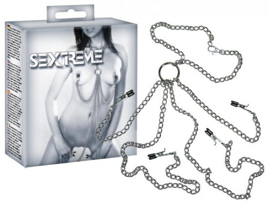 EDC Retail B.V. Sextreme Zaumzeug mit Klemmen - Farbe: silber - Menge: 1St�ck