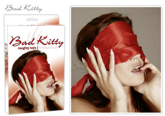 Bad Kitty Bondageschal Augenbinde unisize - Farbe: rot