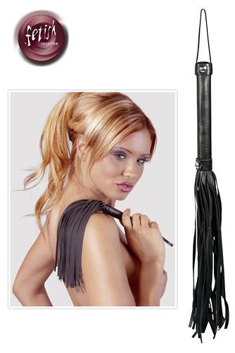 Lederimitat Peitsche - Farbe: schwarz - Gre: unisize