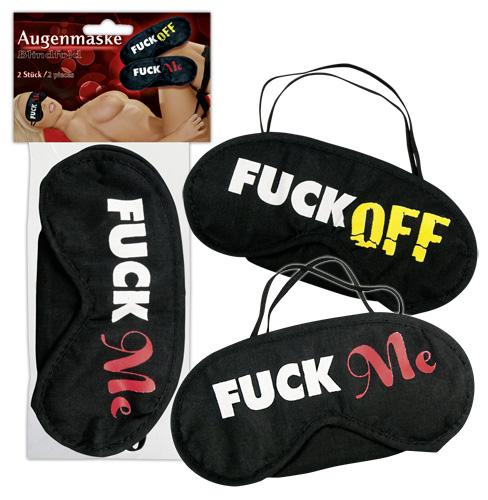 Augenmasken-Set - Farbe: schwarz - Menge: 2St�ck