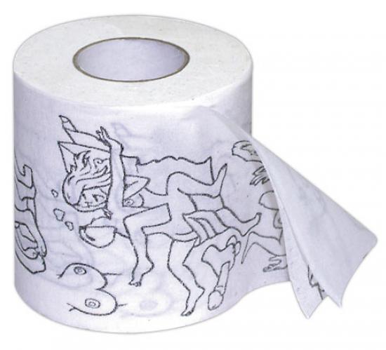 Markenlos Klopapier Kamasutra - Farbe: wei