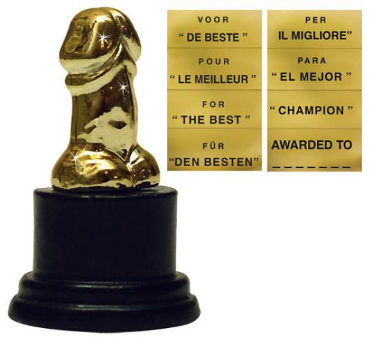 Penis-Pokal - Farbe: gold