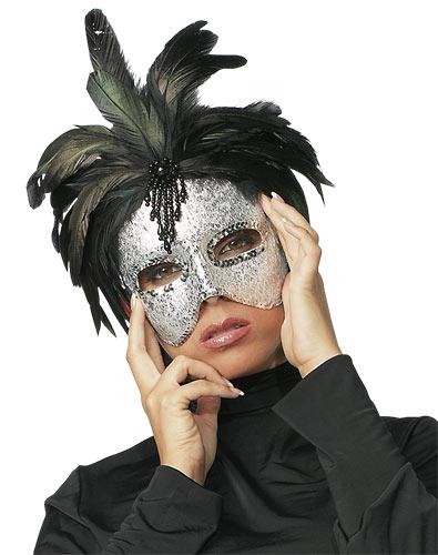 Markenlos Maske Silber - Farbe: silber - Gr��e: unisize