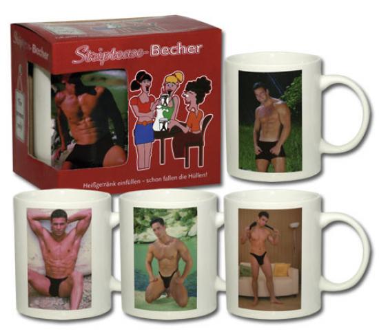 Orion Striptease-Becher �Boy� - Farbe: wei�