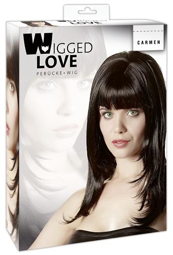 Wigged Love Percke lang schwarz - Farbe: schwarz - Menge: 1Stck