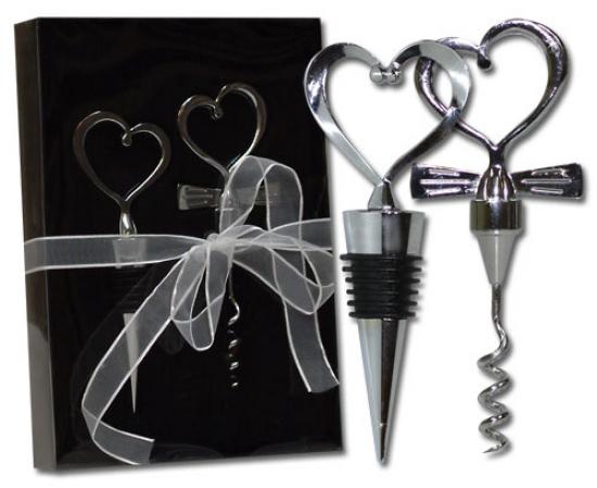 Markenlos Korkenzieher-Set - Farbe: silber