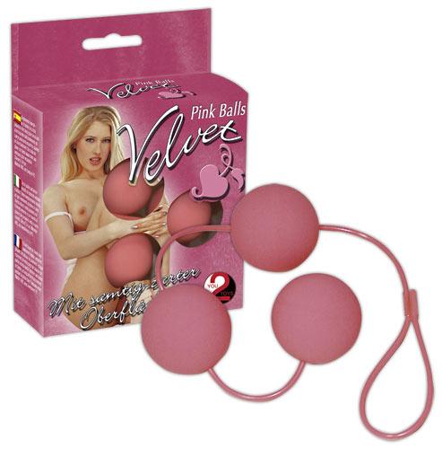 Velvet Pink Balls - Farbe: rosa