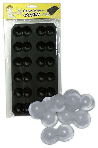 Markenlos Eiswrfel-Schale Busen - Farbe: schwarz