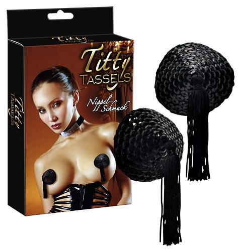 Markenlos Titty Tassels - Farbe: schwarz - Menge: 1Paar