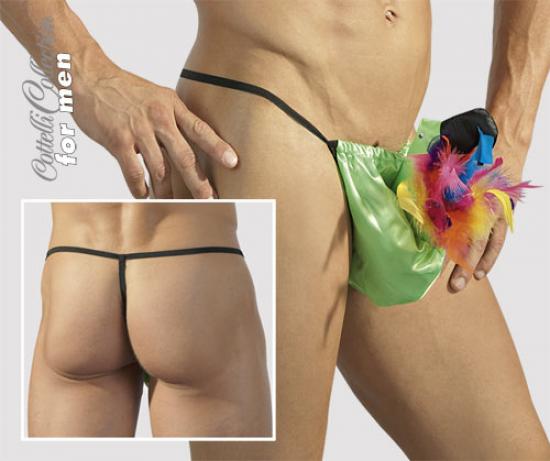 Cottelli Collection Papageien-Gag-String - Gre: S-L