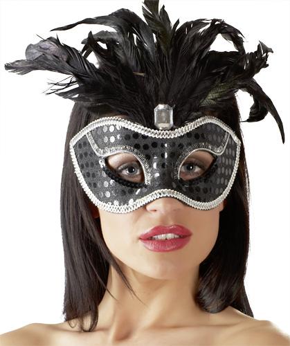Markenlos Maske - Farbe: schwarz - Gre: unisize