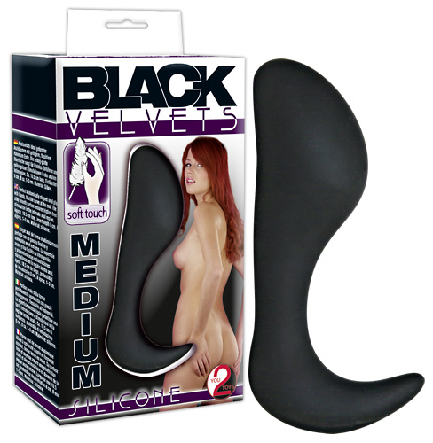 You2Toys/Black Velvets Silicone Butt Plug - Farbe: schwarz Ca. 10,5 cm lang, Einf�hrtiefe 8 cm