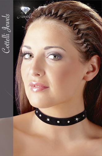 Cottelli Collection Accessoires Samt-Halsband - Farbe: schwarz - Gre: S-L