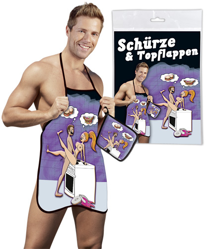 Orion Schrze & Topflappen - Farbe: violett - Menge: 2Teile