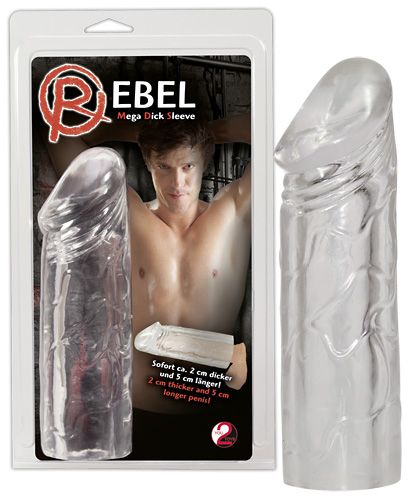 Rebel You2Toys Mega Dick Sleeve - Farbe: transparent
