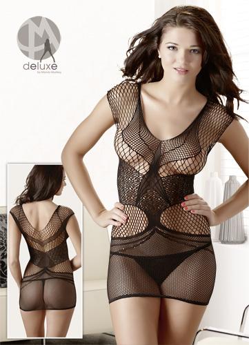 Mandy Mystery Minikleid und String - Farbe: schwarz - Gr��e: S-L