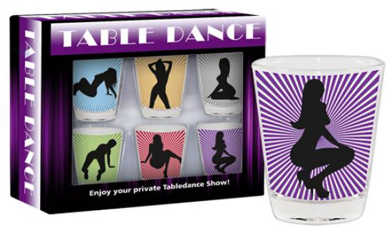 Markenlos Table Dance Glserset - Farbe: transparent - Menge: 6Stck