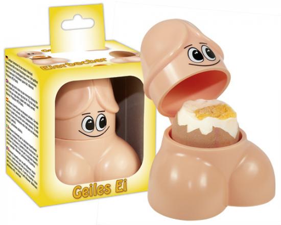 Markenlos Penis-Eierbecher - Farbe: hautfarben - Menge: 1Stck