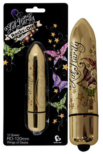 Vibrator 120 mm Wings of Desire - Farbe: gold