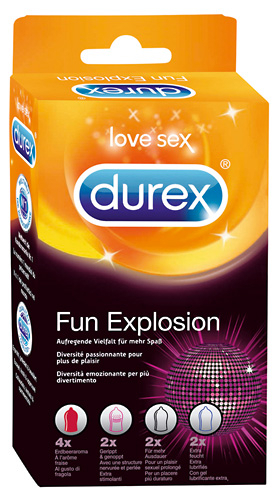 Durex Fun Explosion - Farbe: transparent - Aroma: ohne, Eigengeruch - Menge: 10Stck
