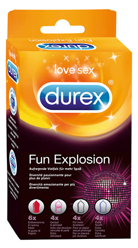 Durex Fun Explosion - Farbe: transparent - Aroma: ohne, Eigengeruch - Menge: 18Stck