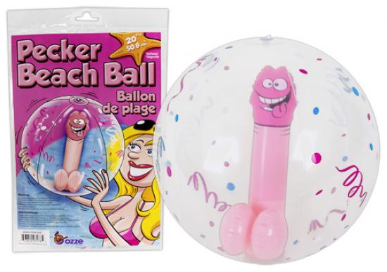 Markenlos Pecker Beach Ball - Farbe: transparent - Menge: 1St�ck