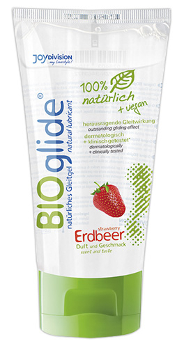 JOYdivision BIOglide - Farbe: transparent - Aroma: Erdbeere