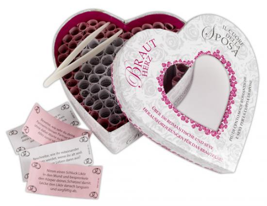 Braut Herz - Farbe: wei� - Menge: 1St�ck