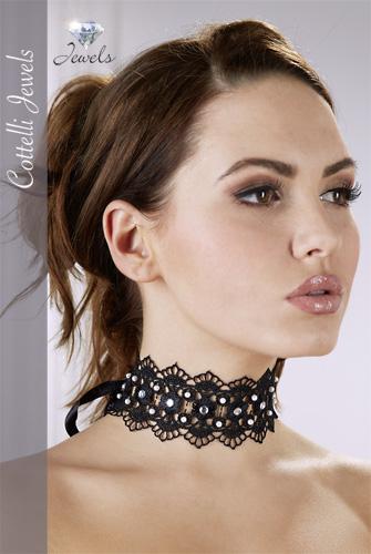 Cottelli Collection Accessoires Strass-Halsband - Farbe: schwarz