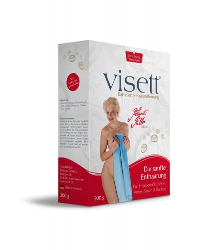 Markenlos Visett Enthaarungscreme - Melanie M�ller EDITION - f�r sanfte Haarentfernung Intimrasur unisex - 300g