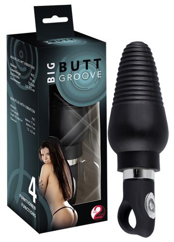 Vibro-Analplug - Farbe: schwarz