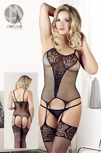 deluxe Strapshemd - Farbe: schwarz - Gr��e: S-L