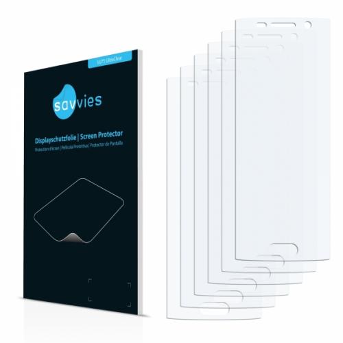 6x Savvies SU75 UltraClear Displayschutzfolie passend f�r Samsung Galaxy S6 Edge (SM-G925F)