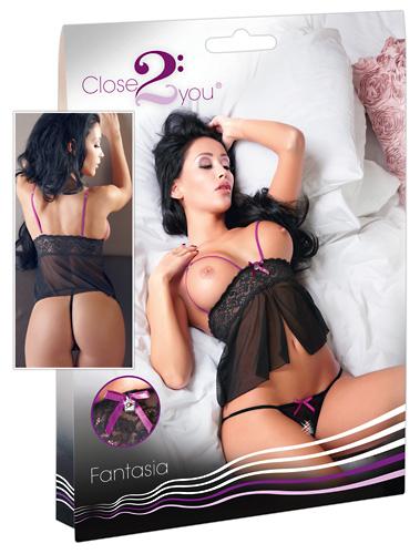 Babydoll �Fantasia� - Farbe: schwarz - Gr��e: S/M