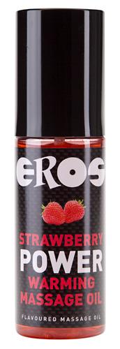 Eros Power Warming Kirsche Vanille Erdbeere 100ml Massage�l W�rmend - Aroma: Erdbeere