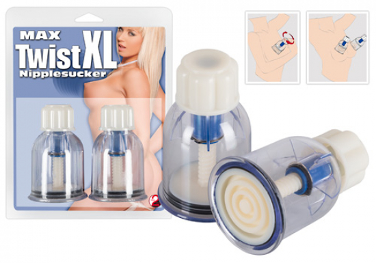 You2Toys Max Twist Nipplesucker - Farbe: transparent