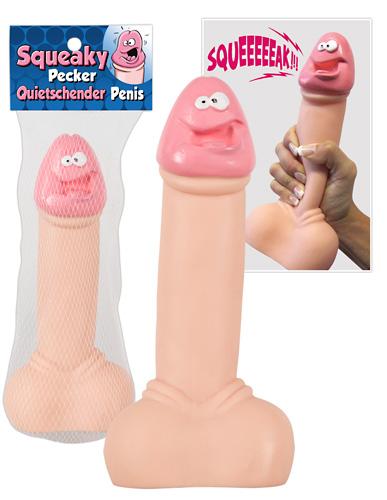 Markenlos Quietsch-Penis - Farbe: hautfarben - Menge: 1St�ck